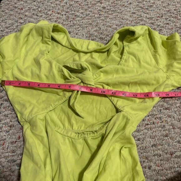 Lovers and Friends Tirzah Mini Dress Cutout Knot in Pistachio Green- Size Small - Picture 6 of 8